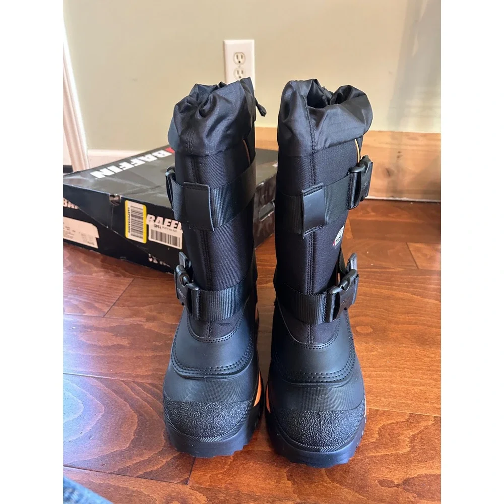Baffin Wolf Mens Winter Boots Black Gold 4300-0015 Snow Cold Weather Size 9 NEW